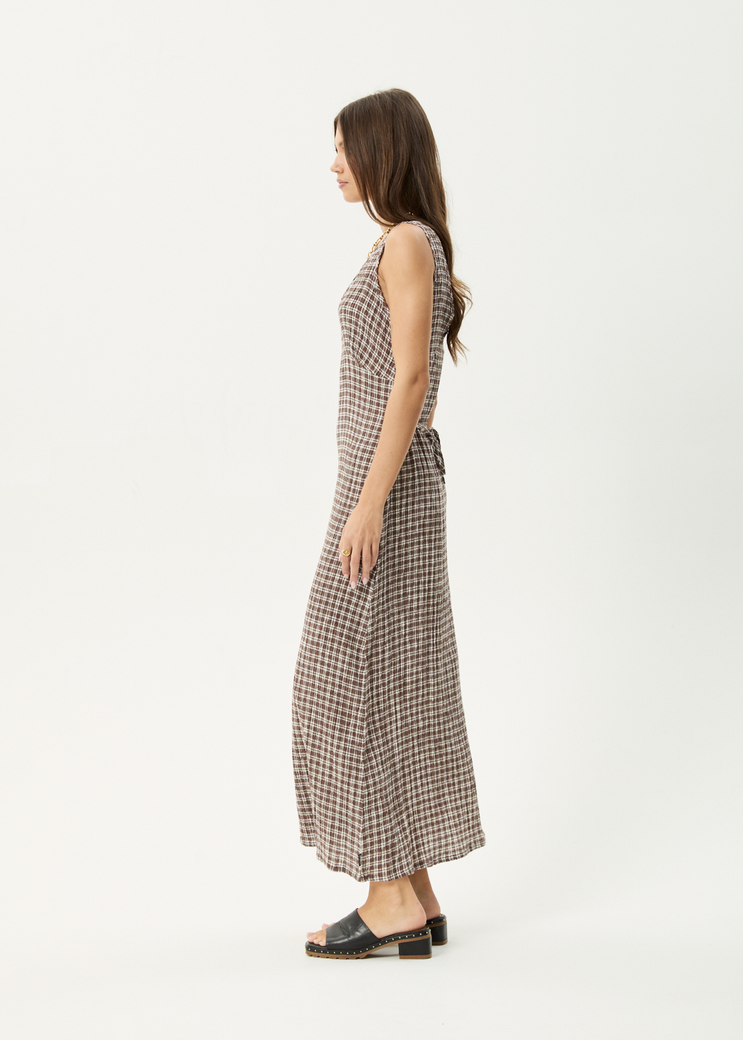 Tully Seersucker Maxi Dress – Coffee Check
