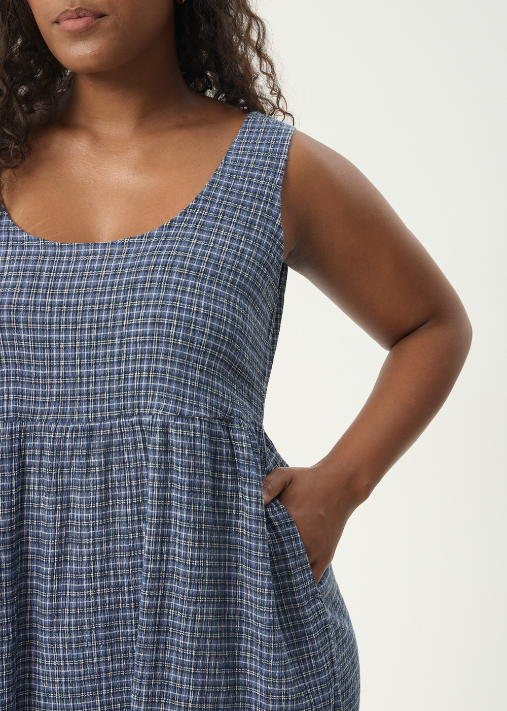 Womens Seersucker Mini Dress Jesse - Marlin - AFENDS