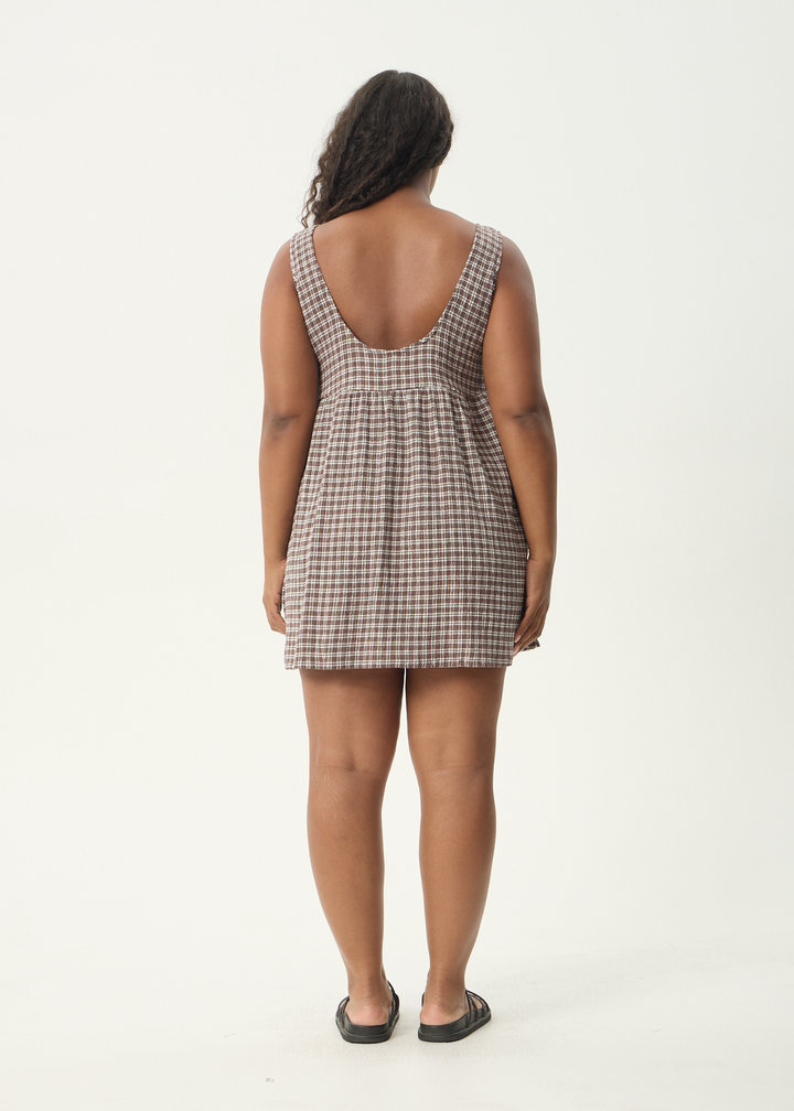 Jesse Seersucker Mini Dress – Coffee Check