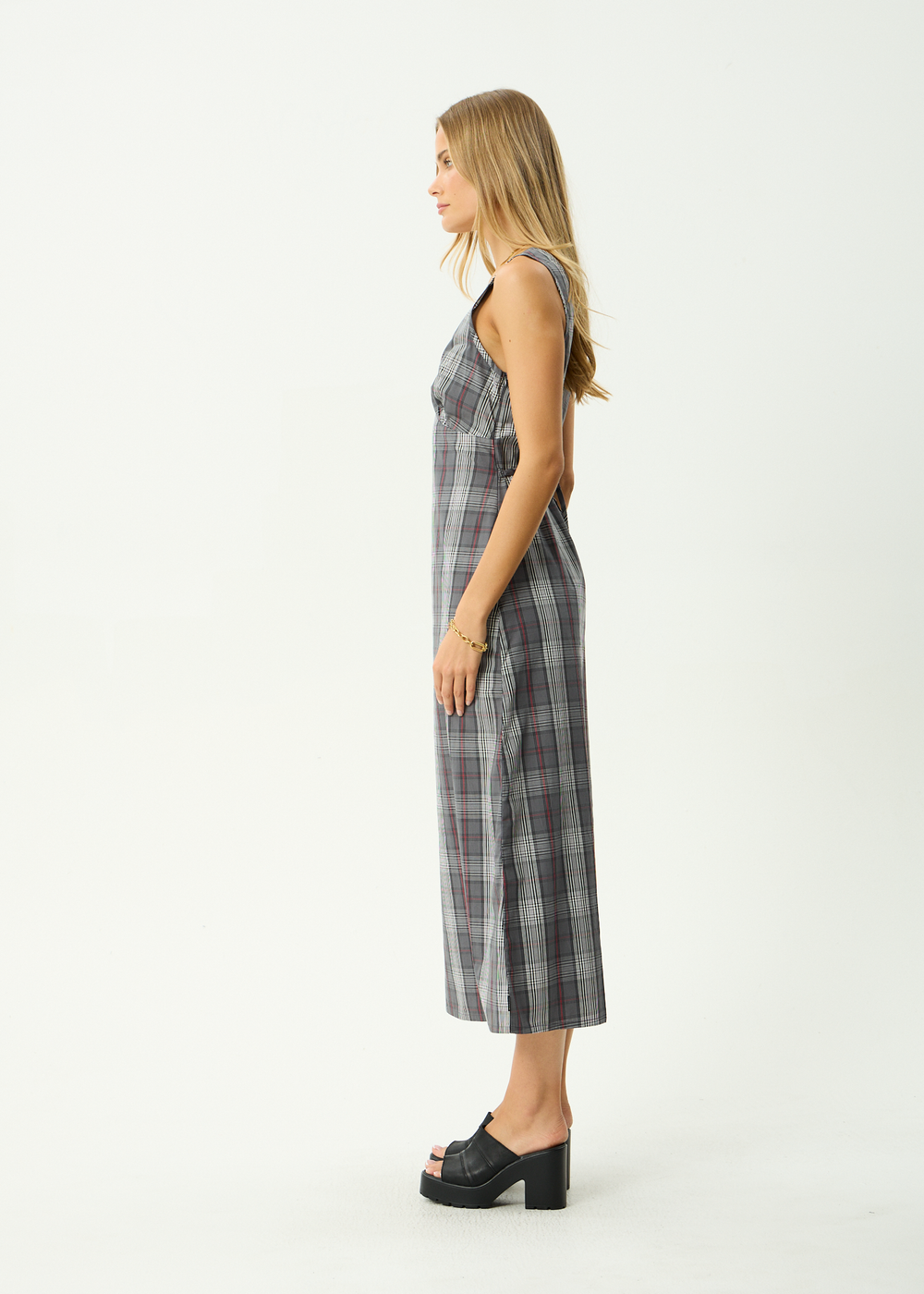 Womens Maxi Dress Eboni - Gunmetal - AFENDS