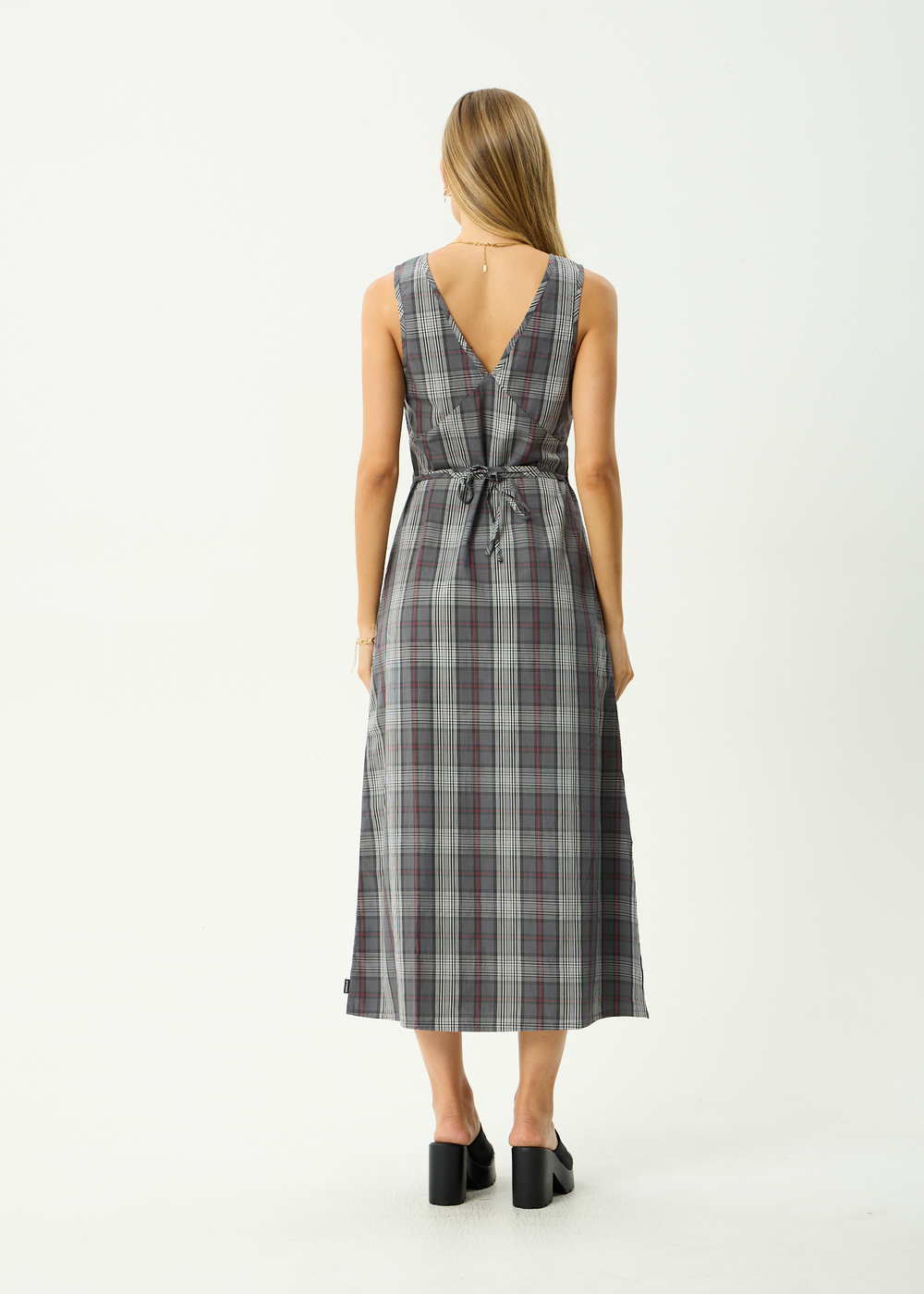 Womens Maxi Dress Eboni - Gunmetal - AFENDS