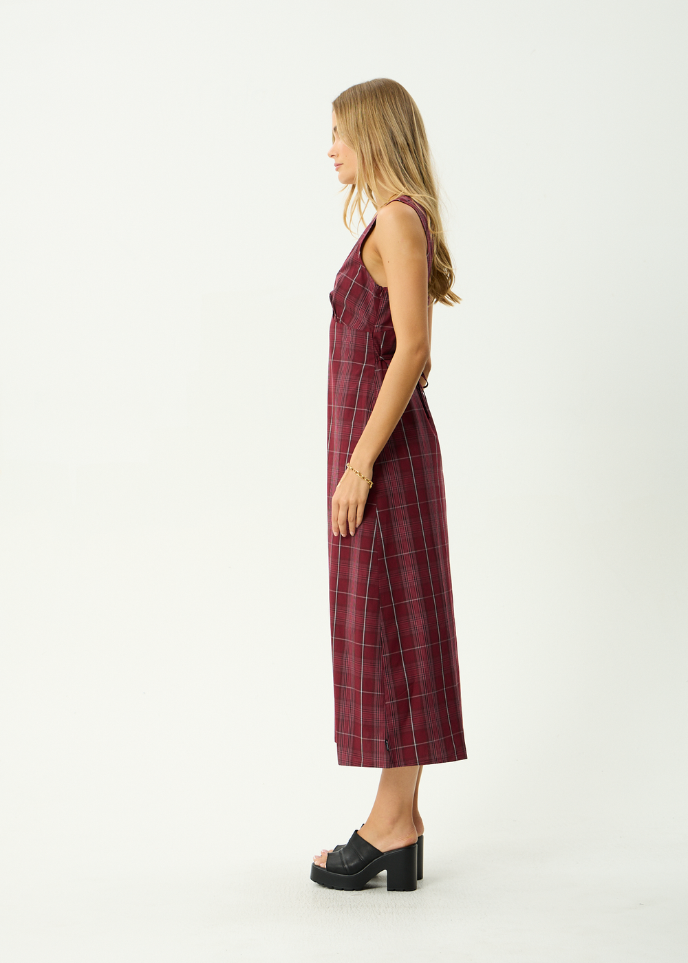Womens Maxi Dress Eboni - Port - AFENDS
