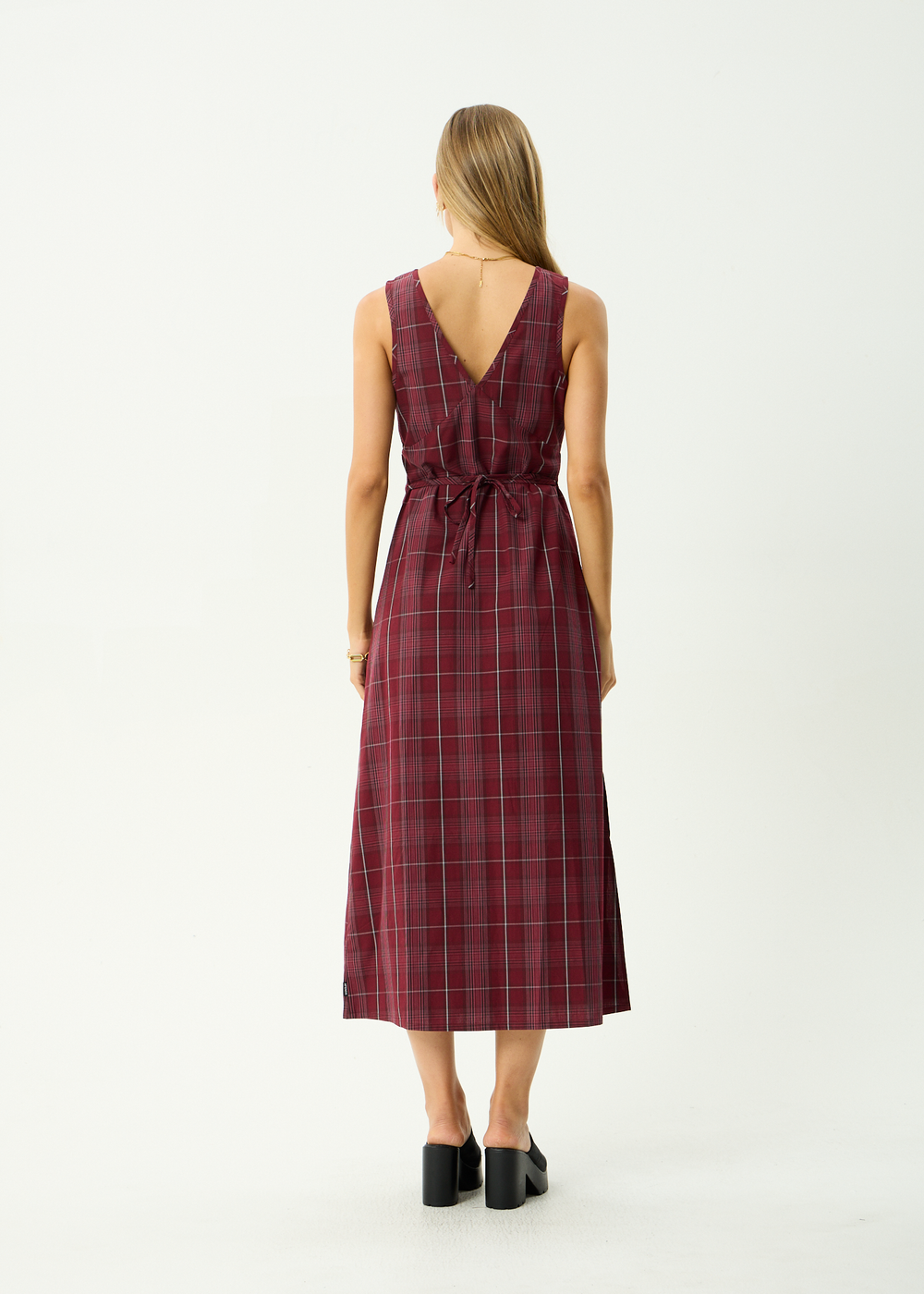 Womens Maxi Dress Eboni - Port - AFENDS
