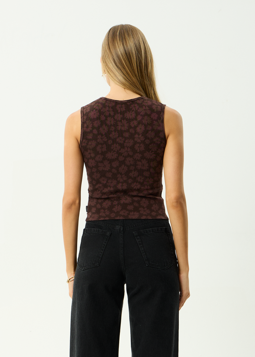 Womens Tank Astoria - Chocolate - AFENDS