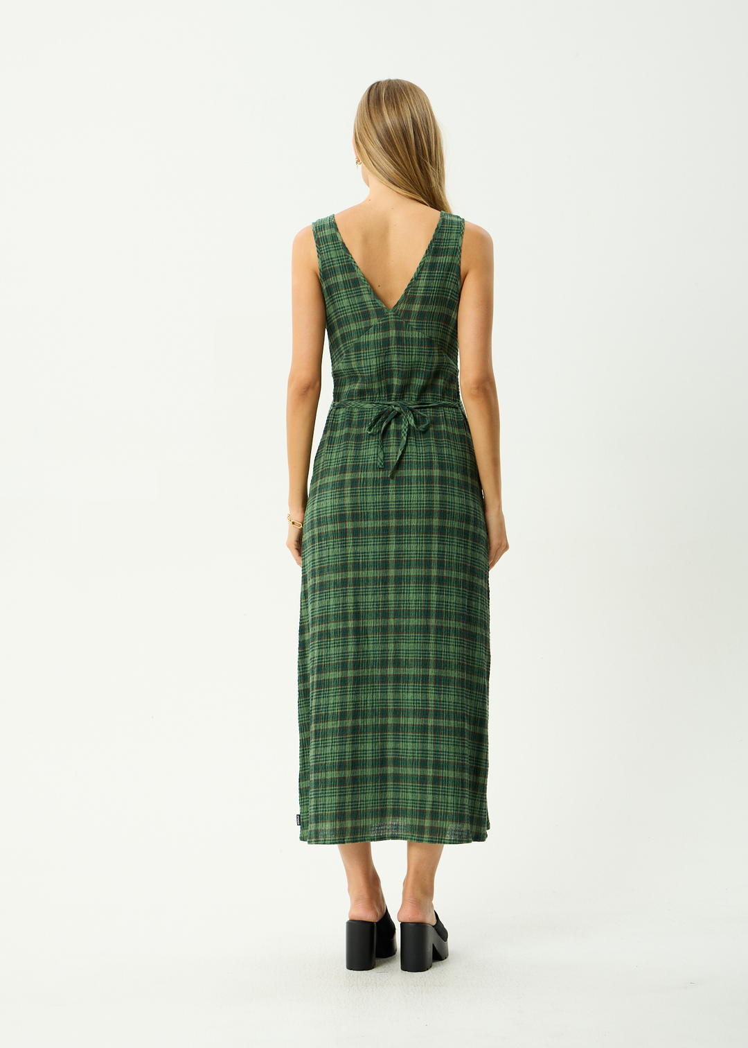 Tully Seersucker Maxi Dress – Hunter Green
