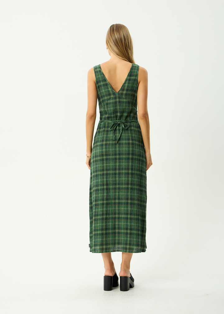 Tully Seersucker Maxi Dress – Hunter Green