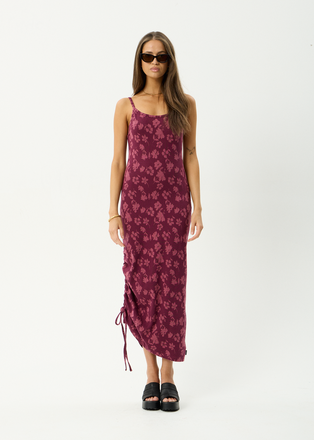 Womens Maxi Dress Marin - Port - AFENDS