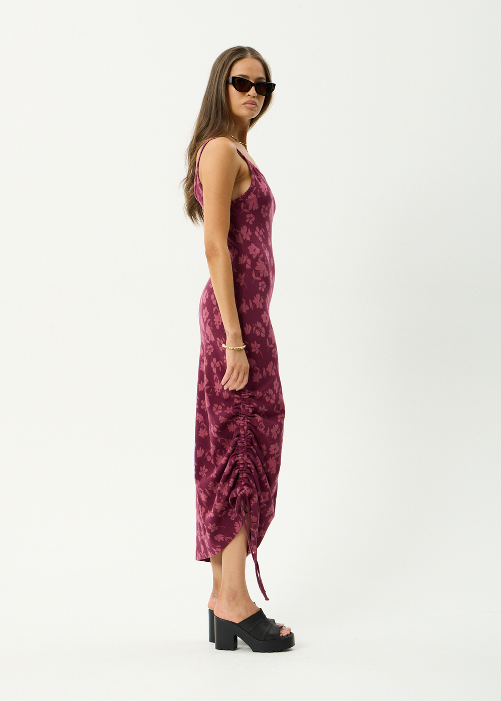 Womens Maxi Dress Marin - Port - AFENDS