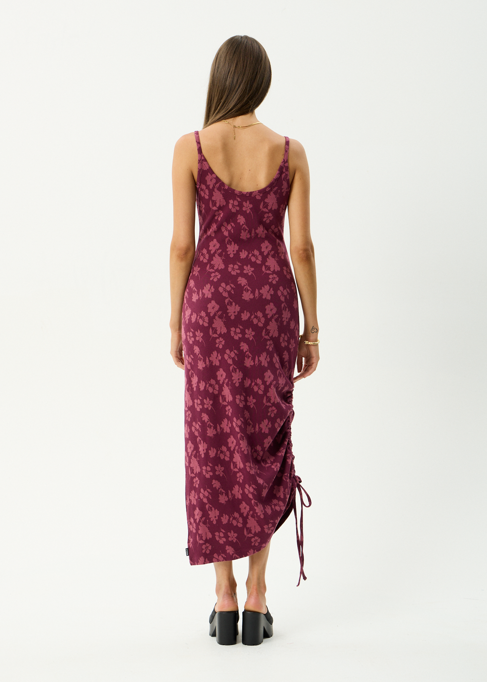 Womens Maxi Dress Marin - Port - AFENDS