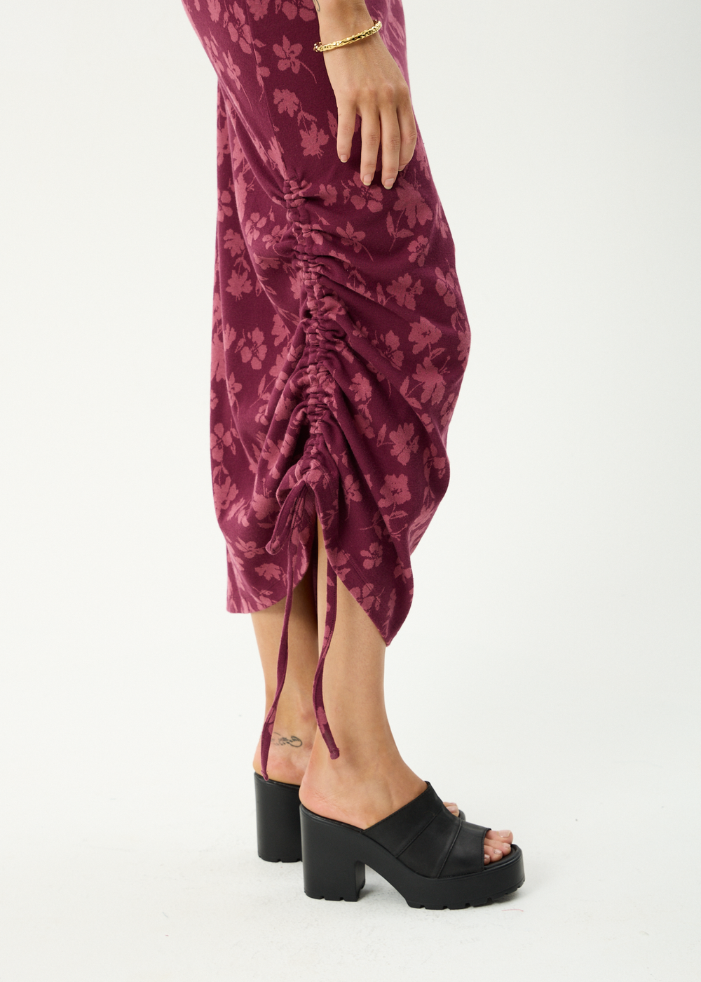 Womens Maxi Dress Marin - Port - AFENDS
