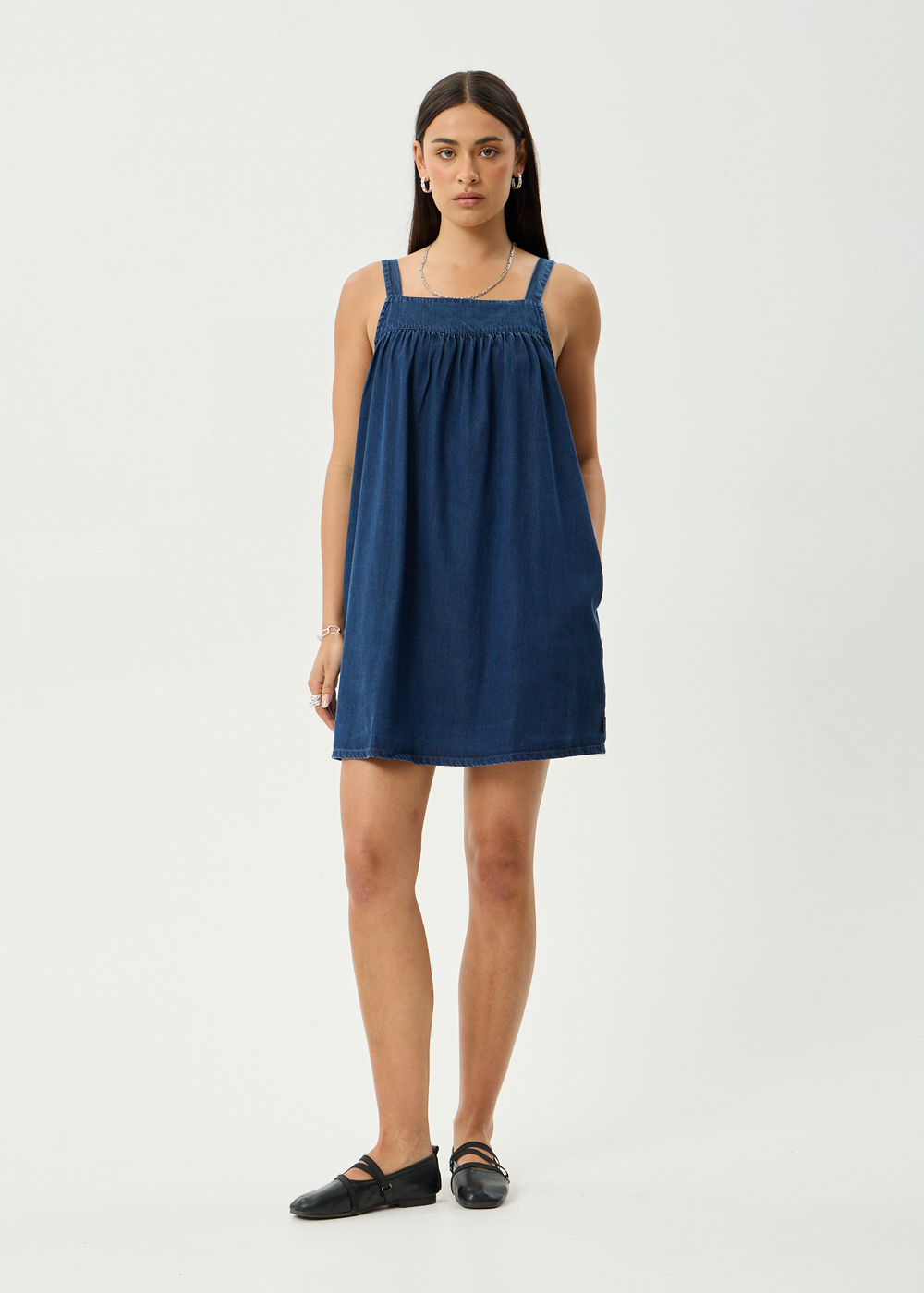 Womens Mini Dress Palmer - Ink - AFENDS