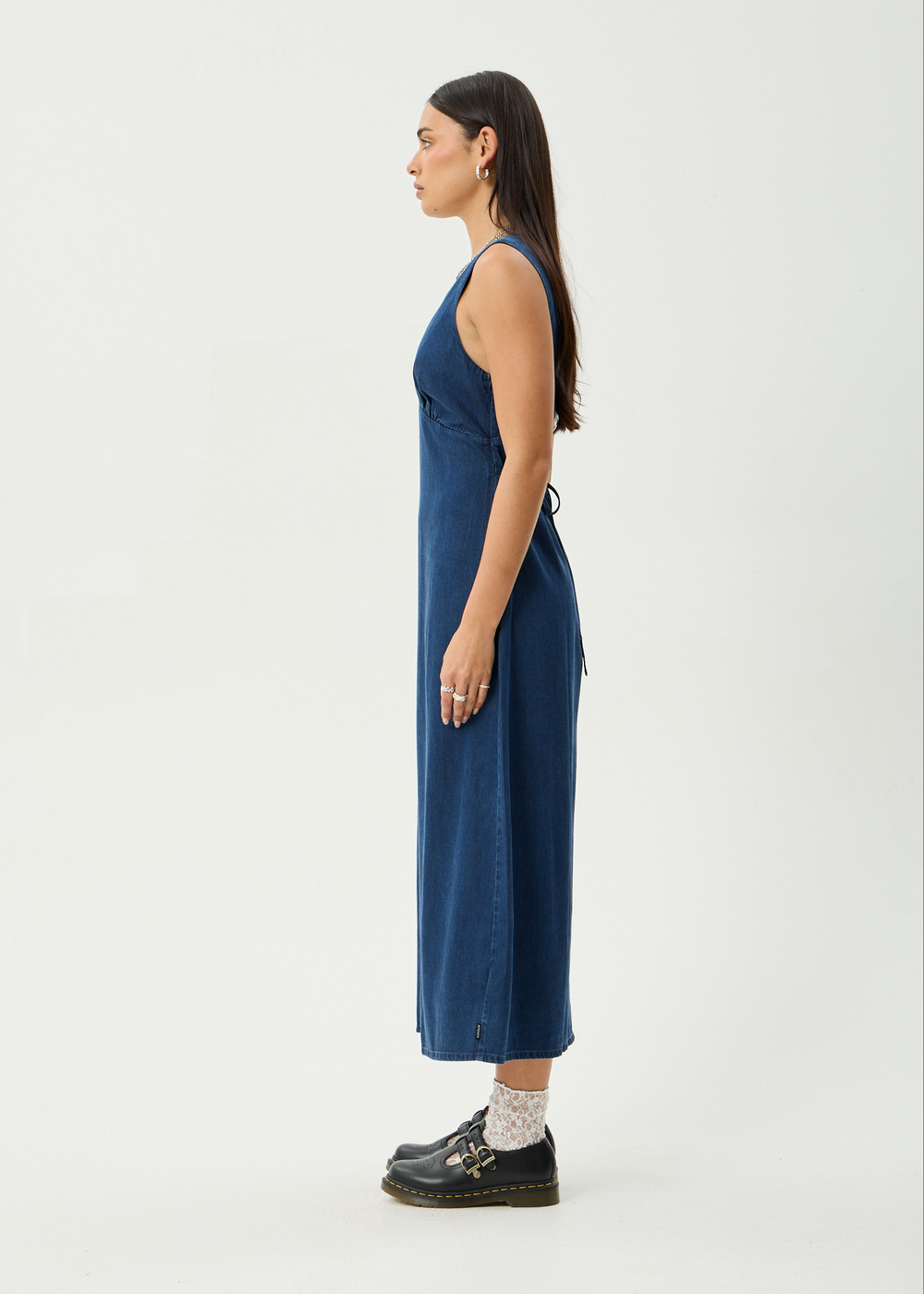 Womens Maxi Dress Palmer - Ink - AFENDS