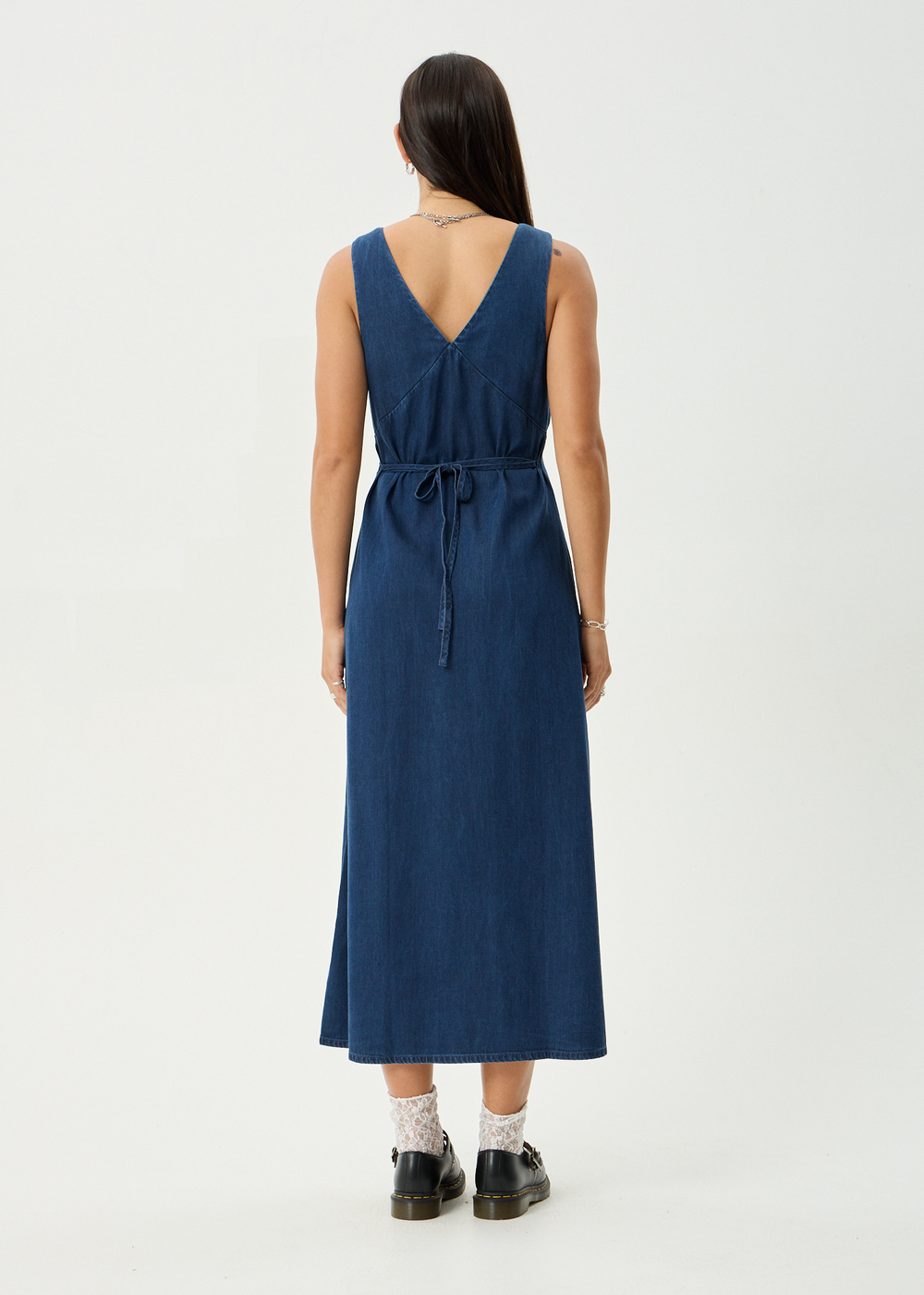 Womens Maxi Dress Palmer - Ink - AFENDS
