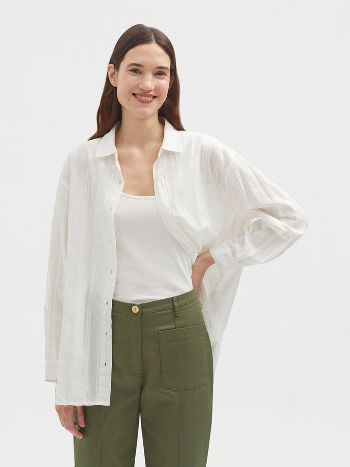 Jacquard Shirt – White