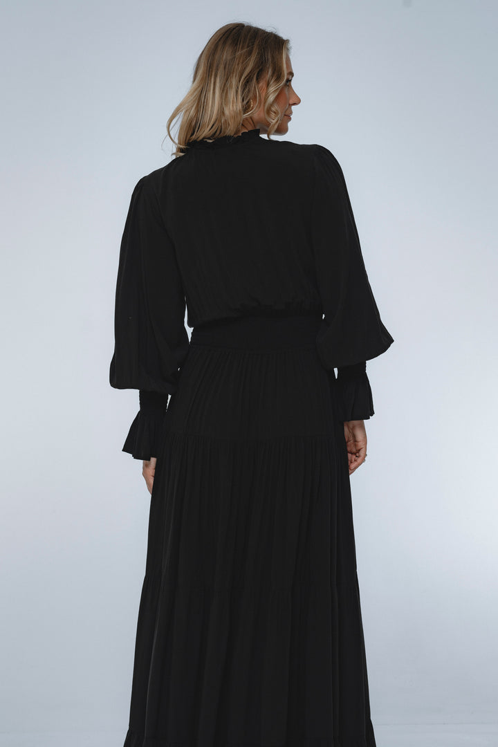 Lotus Ruffled Maxi Dress