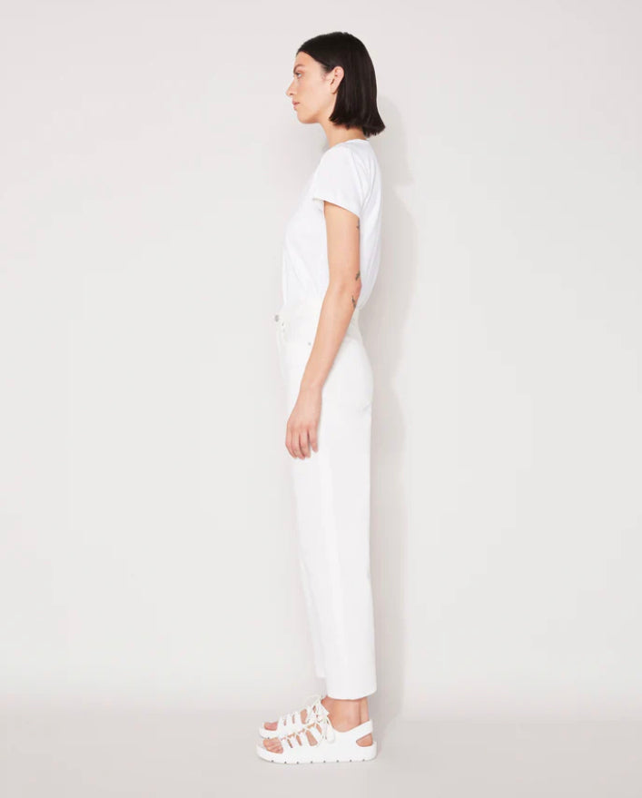 Wide Leg Cropped Jeans – Off White