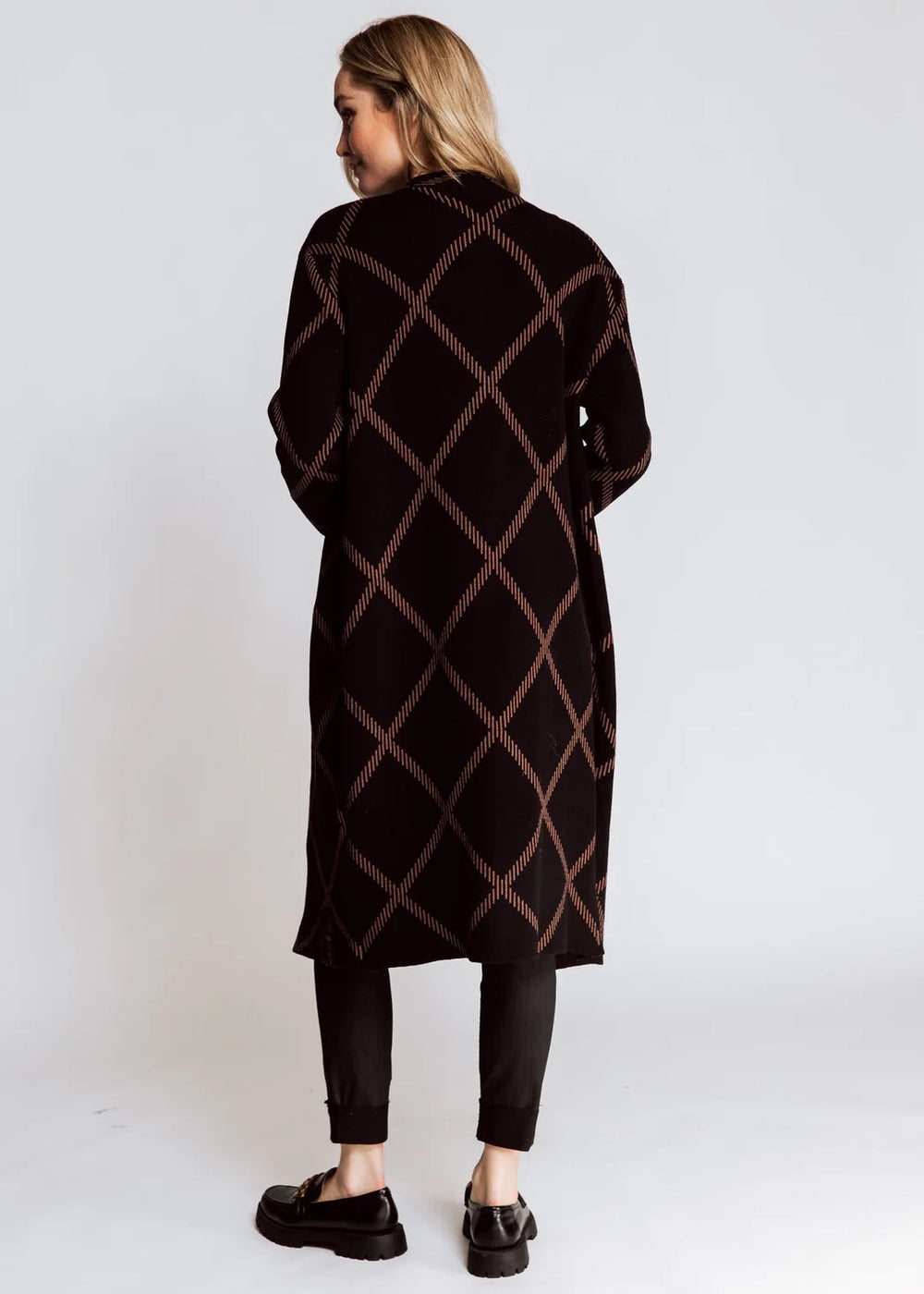 Zhrill Ally Black Longline Cardigan