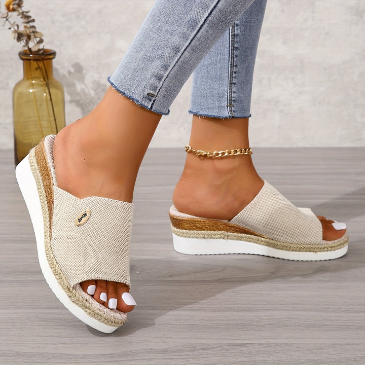 Marina Woven Espadrille Wedge Sandals
