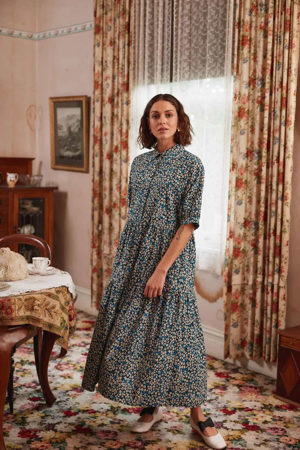Luna Dress – Blue Moon Garden