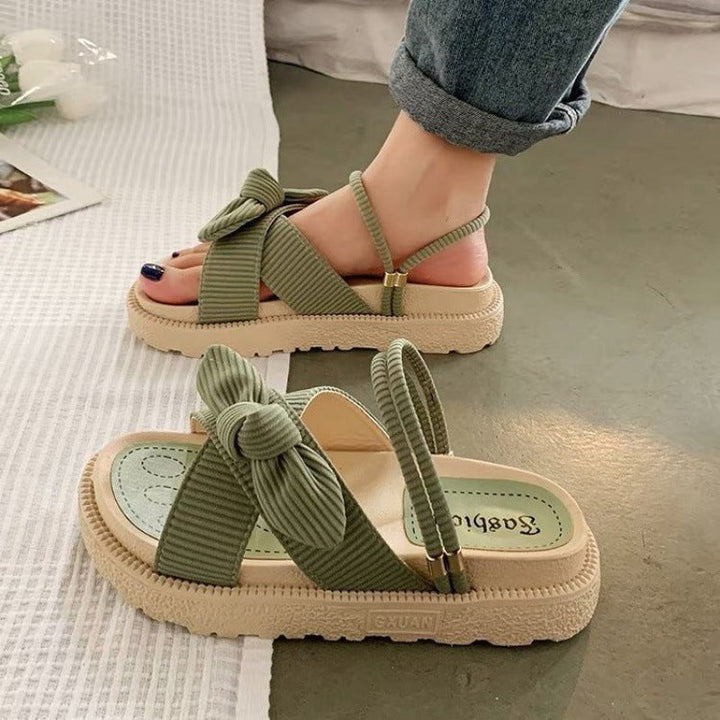 Alice Bow-Detail Platform Sandals