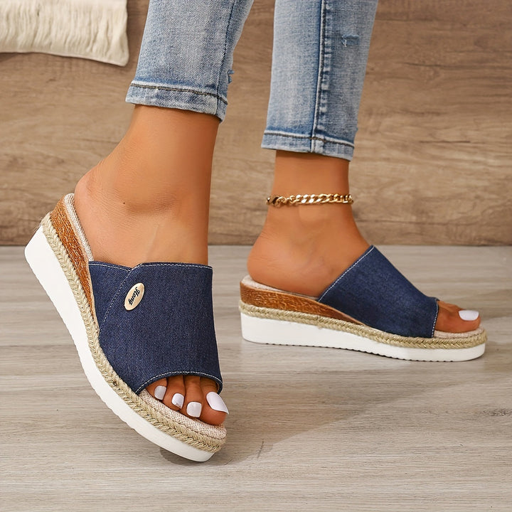 Marina Woven Espadrille Wedge Sandals