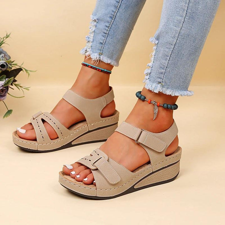 Freya Cushioned Wedge Sandals