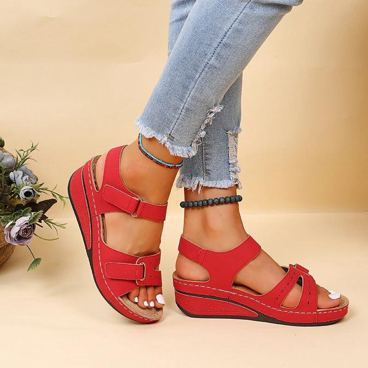 Freya Cushioned Wedge Sandals