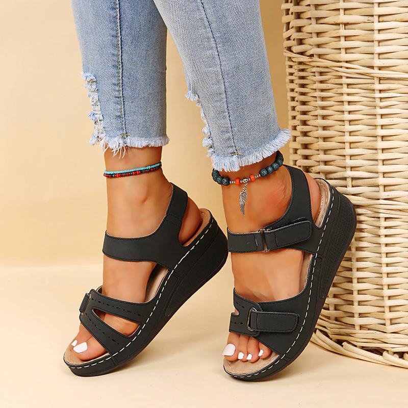 Freya Cushioned Wedge Sandals