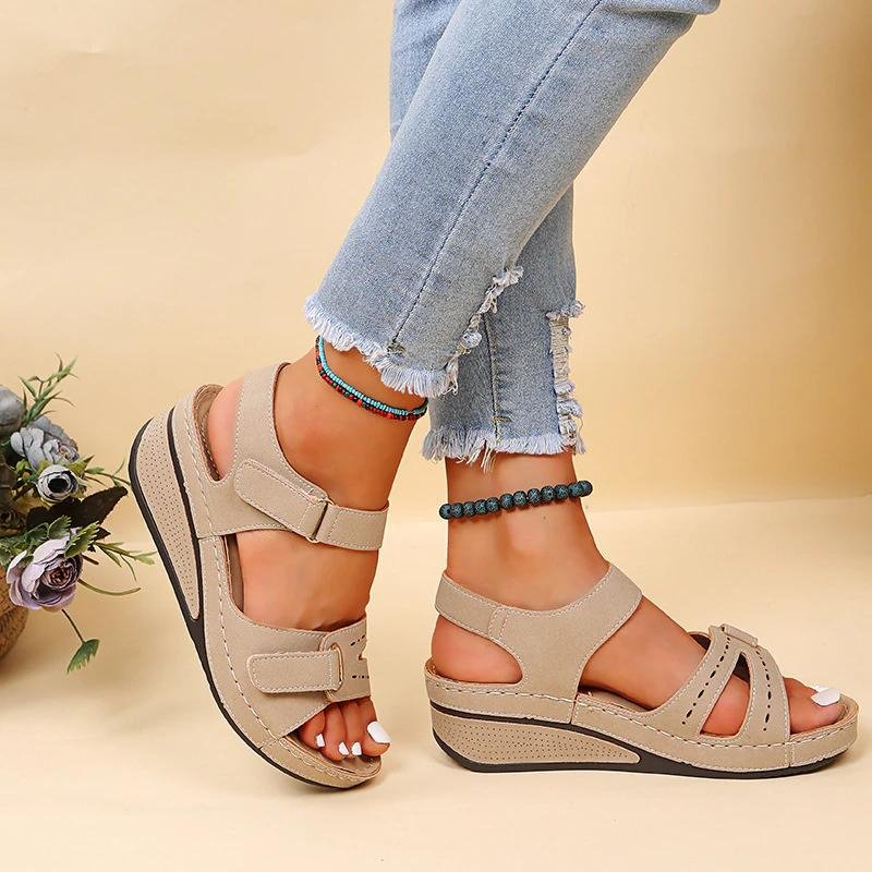 Freya Cushioned Wedge Sandals