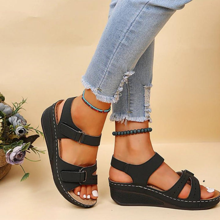 Freya Cushioned Wedge Sandals