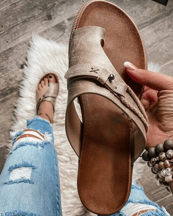 Adelaide Cushioned Vegan Leather Sandals
