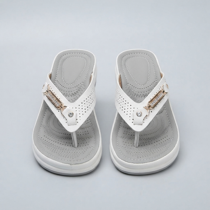 Ashleigh Comfort Wedge Flip Flop Sandals