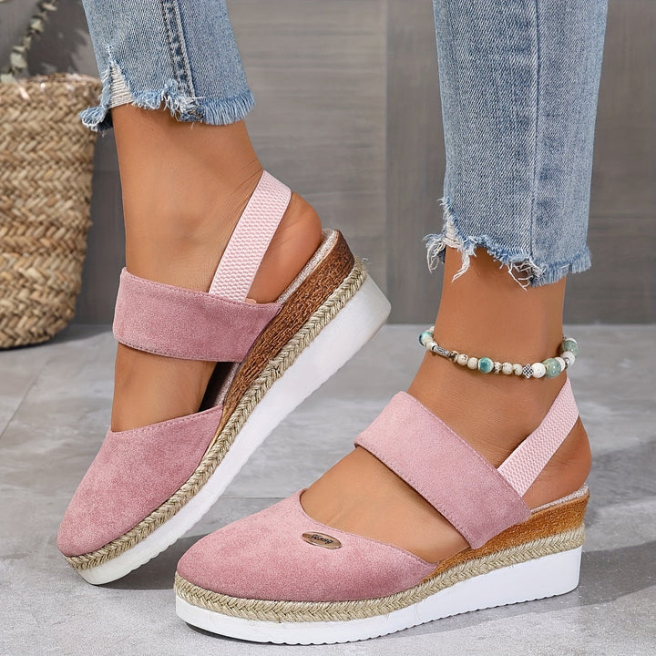 Harper Braided Platform Wedge Sandals