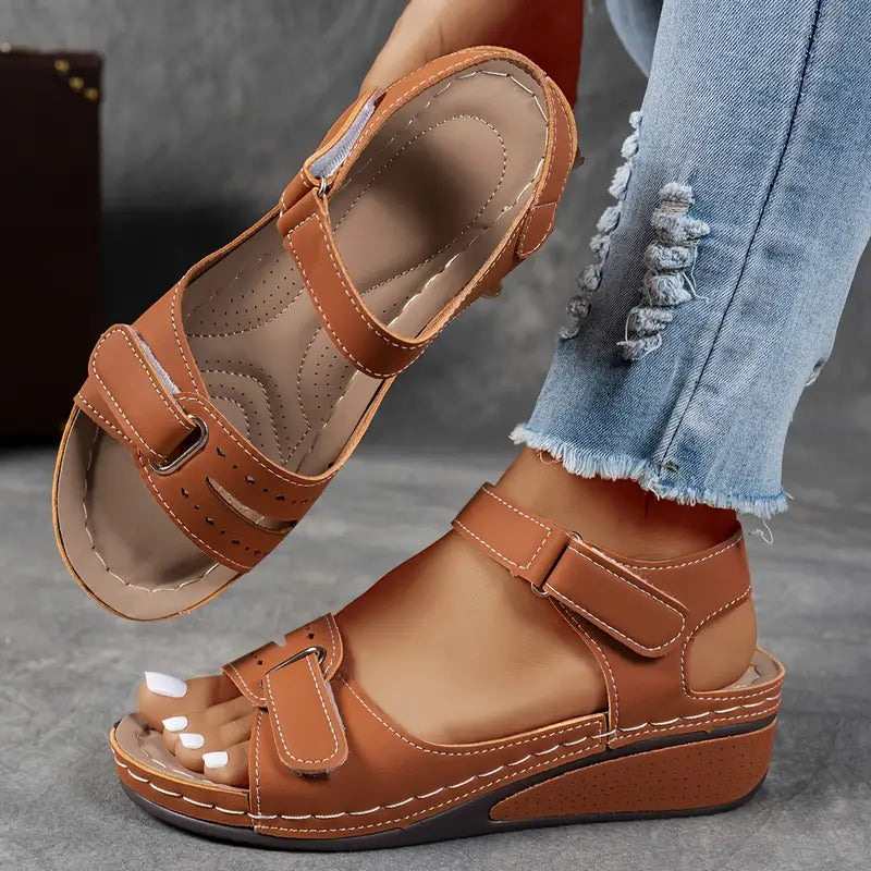 Prescott Cushioned Wedge Heel Sandals