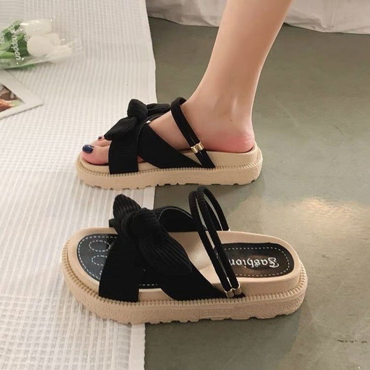 Alice Bow-Detail Platform Sandals