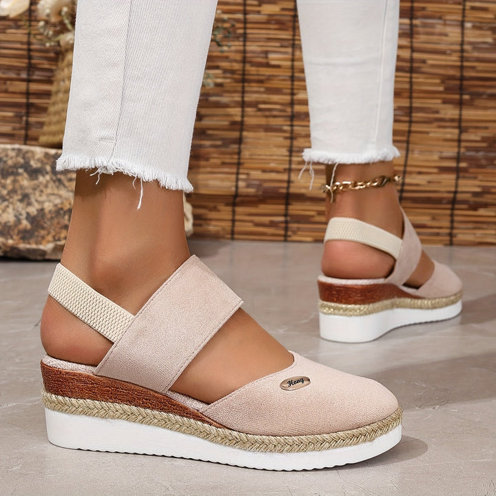 Harper Braided Platform Wedge Sandals