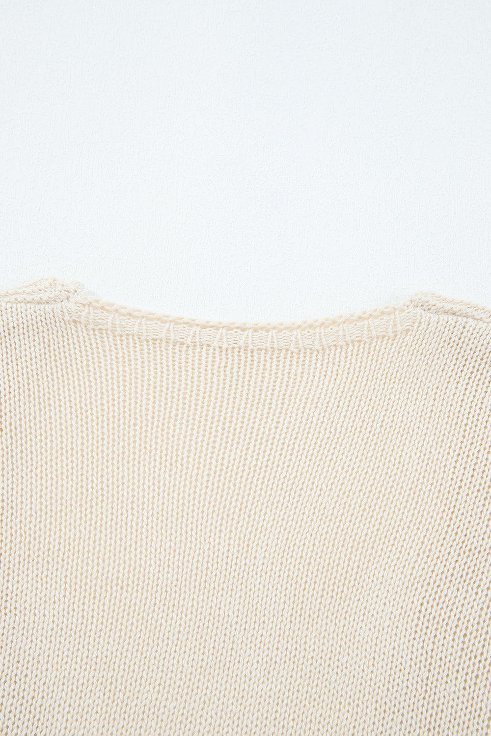 Smoke Gray Solid Color Hollowed Knit Open Front Cardigan Sweater