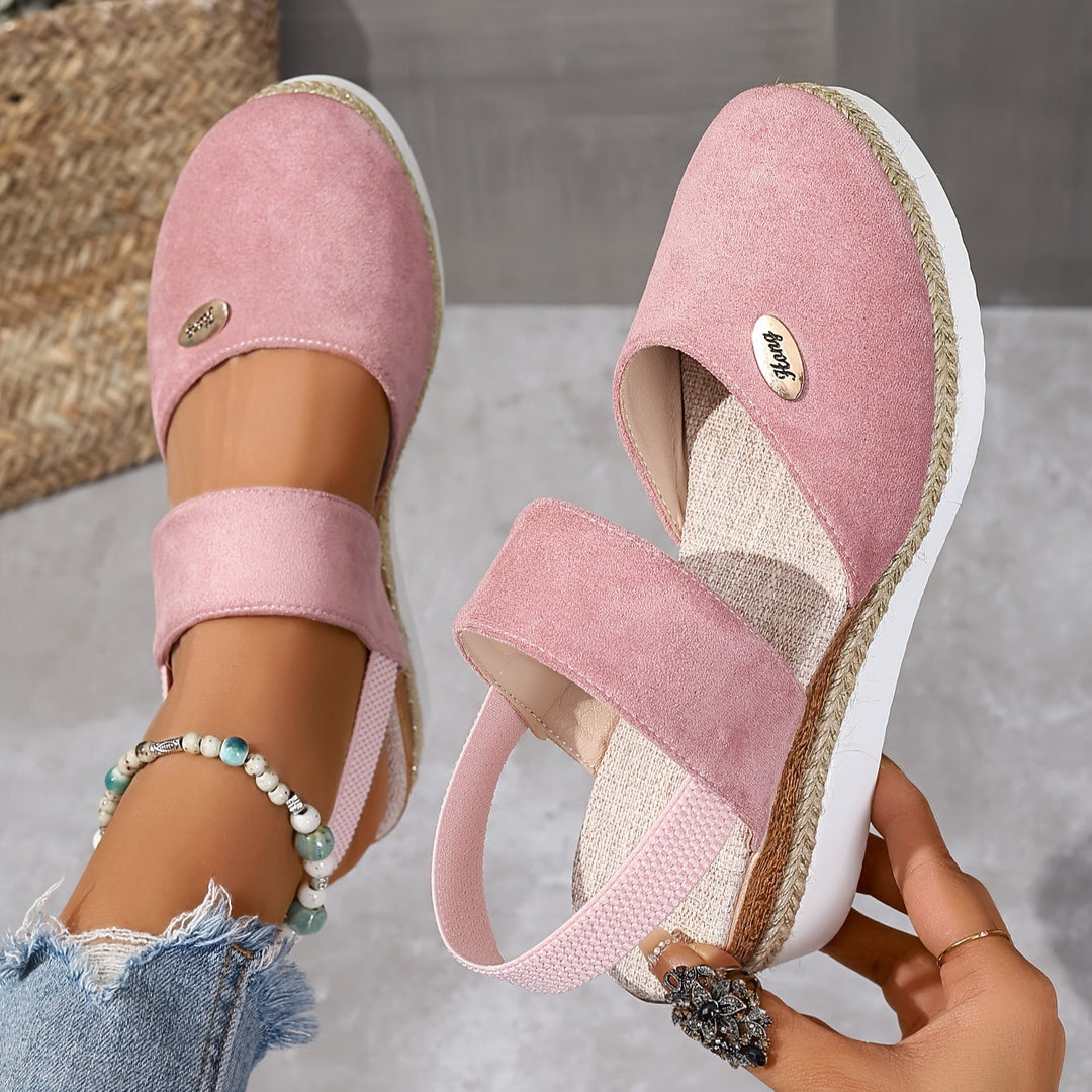 Harper Braided Platform Wedge Sandals