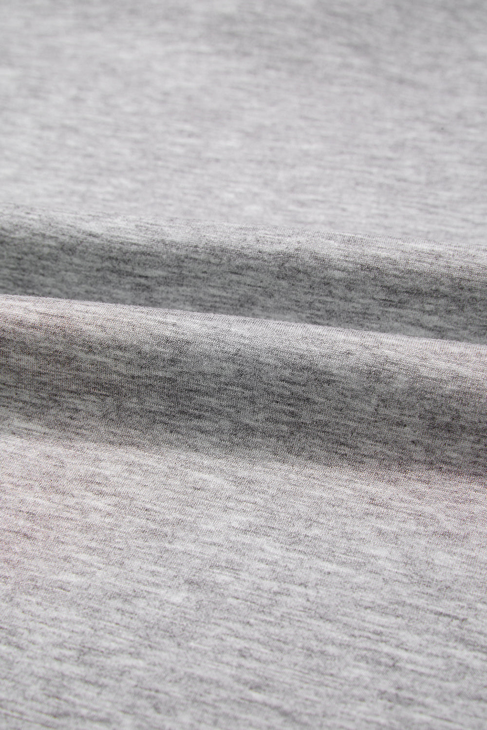 Light Grey Color Block Patchwork V Neck Drawstring Hoodie