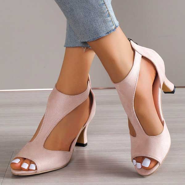 Sofia Elegant Open-Toe Heels