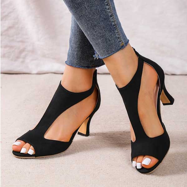 Sofia Elegant Open-Toe Heels