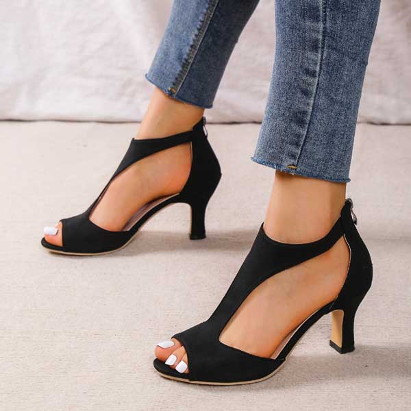 Sofia Elegant Open-Toe Heels
