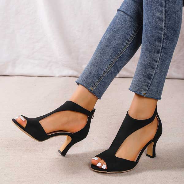Sofia Elegant Open-Toe Heels