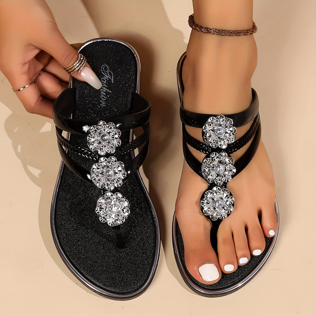 Sutcliffe Crystal Embellished Glam Sandals