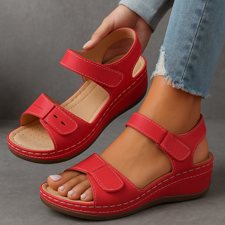 Prescott Cushioned Wedge Heel Sandals