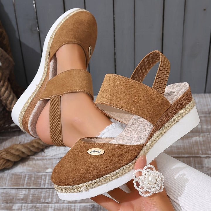 Harper Braided Platform Wedge Sandals