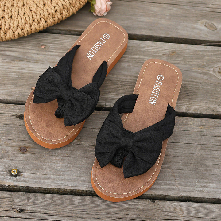 Hartley Bow Detail Thong Sandals