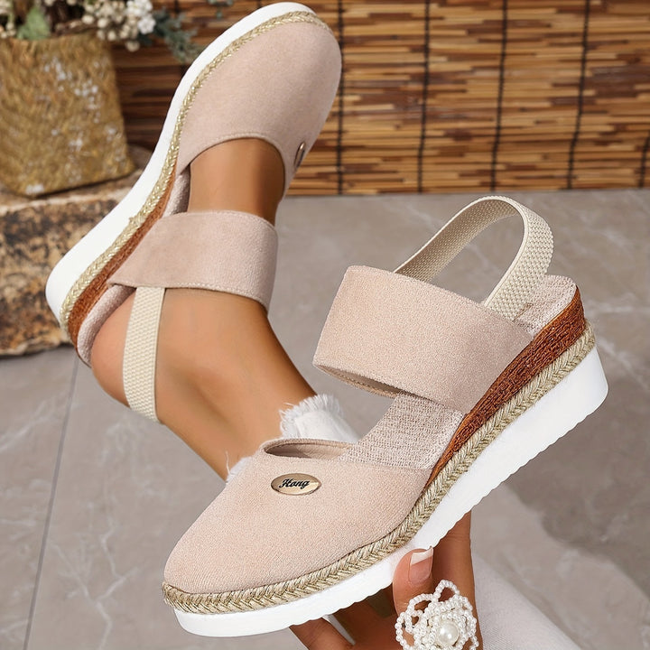 Harper Braided Platform Wedge Sandals