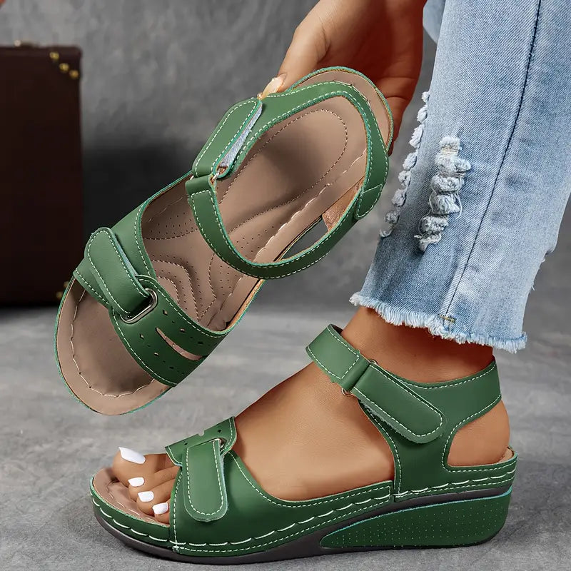 Prescott Cushioned Wedge Heel Sandals