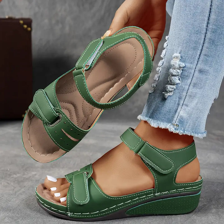 Prescott Cushioned Wedge Heel Sandals